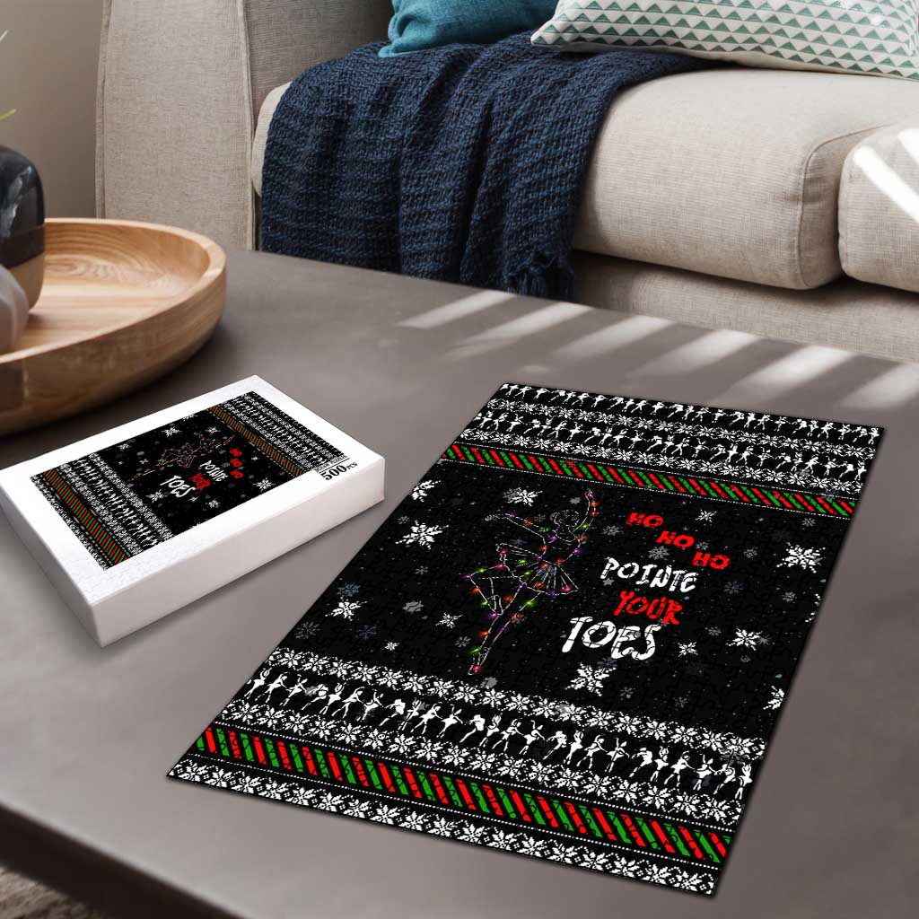 Ballet Pointe Christmas Design Puzzle Xmas Holiday Patterns - Wonder Print Shop