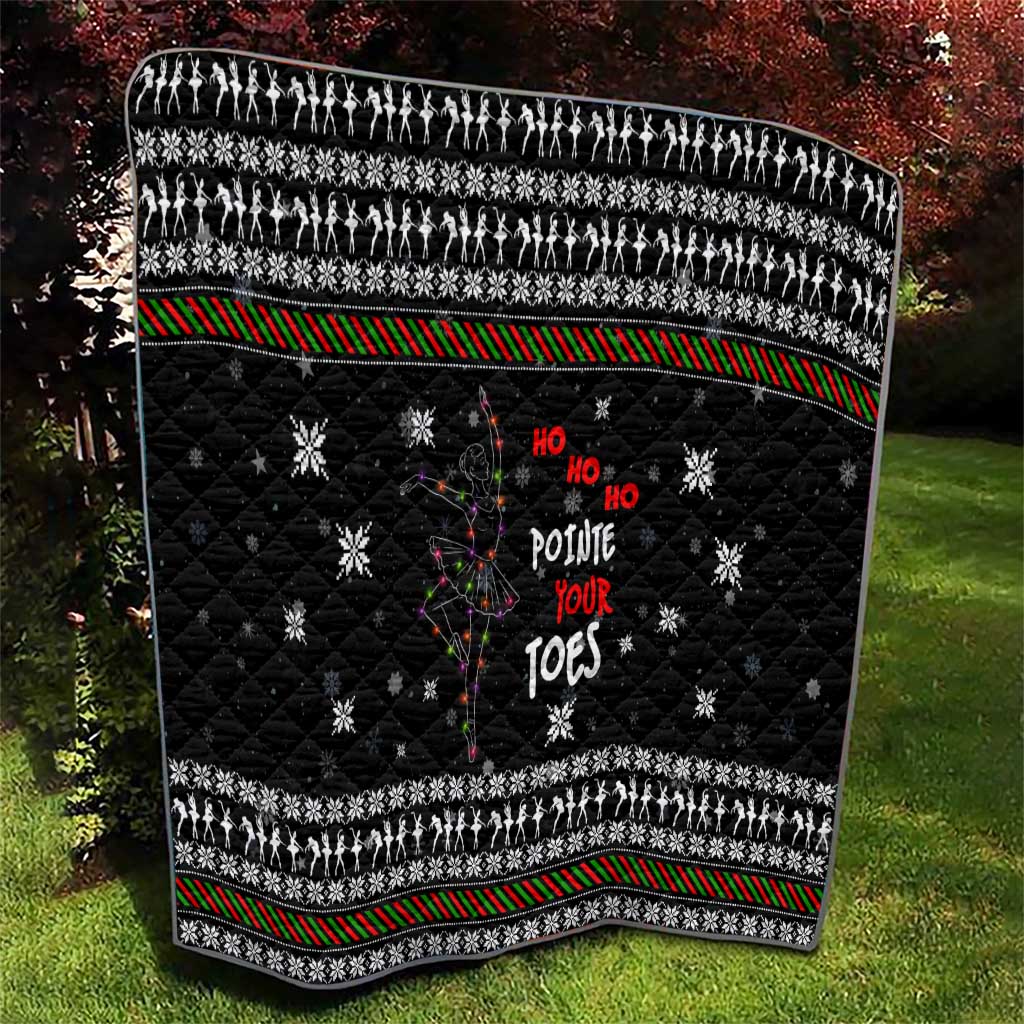 Ballet Pointe Christmas Design Quilt Xmas Holiday Patterns - Wonder Print Shop