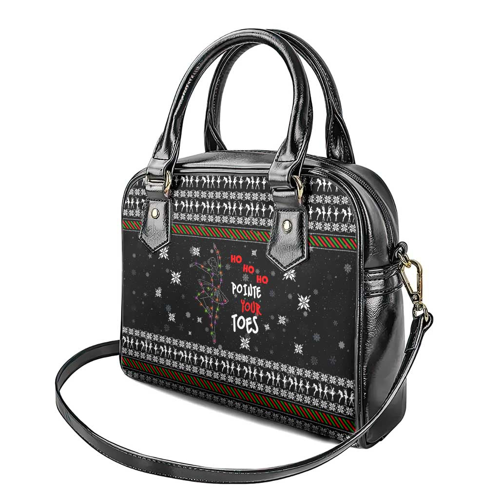 Ballet Pointe Christmas Design Shoulder Handbag Xmas Holiday Patterns - Wonder Print Shop