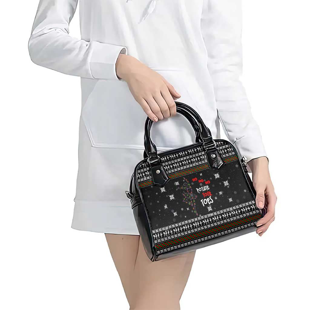 Ballet Pointe Christmas Design Shoulder Handbag Xmas Holiday Patterns - Wonder Print Shop