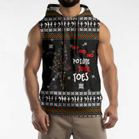 Ballet Pointe Christmas Design Sleeveless Hoodie Xmas Holiday Patterns - Wonder Print Shop