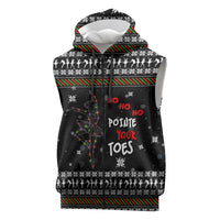 Ballet Pointe Christmas Design Sleeveless Zip Hoodie Xmas Holiday Patterns - Wonder Print Shop