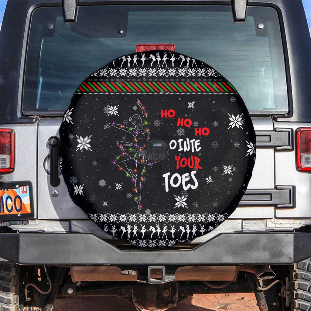 Ballet Pointe Christmas Design Spare Tire Cover Xmas Holiday Patterns - Wonder Print Shop