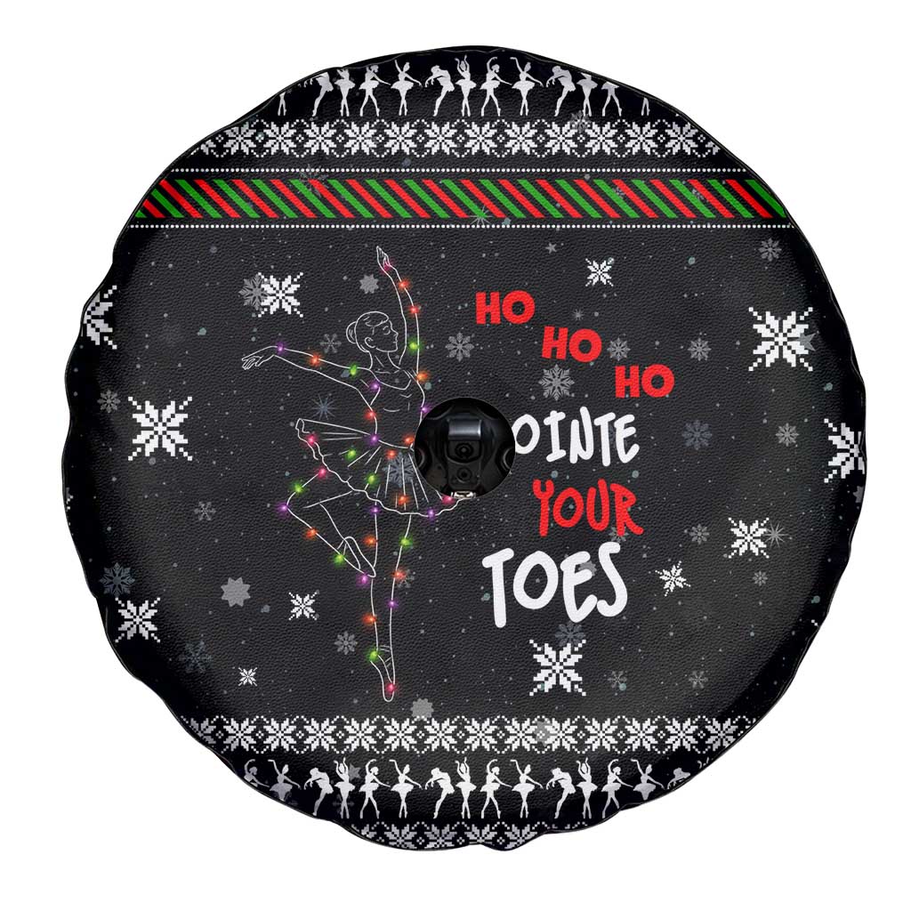 Ballet Pointe Christmas Design Spare Tire Cover Xmas Holiday Patterns - Wonder Print Shop