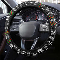 Ballet Pointe Christmas Design Steering Wheel Cover Xmas Holiday Patterns - Wonder Print Shop
