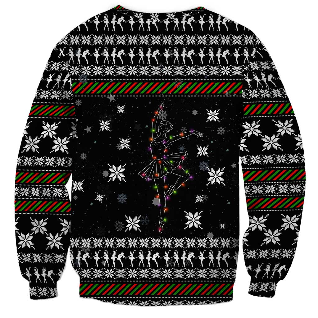 Ballet Pointe Christmas Design Sweatshirt Xmas Holiday Patterns - Wonder Print Shop