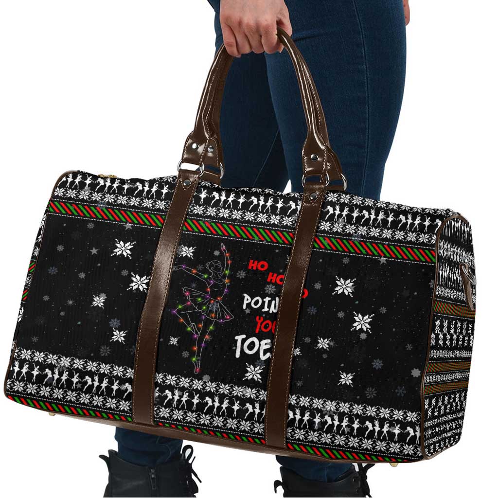 Ballet Pointe Christmas Design Travel Bag Xmas Holiday Patterns - Wonder Print Shop