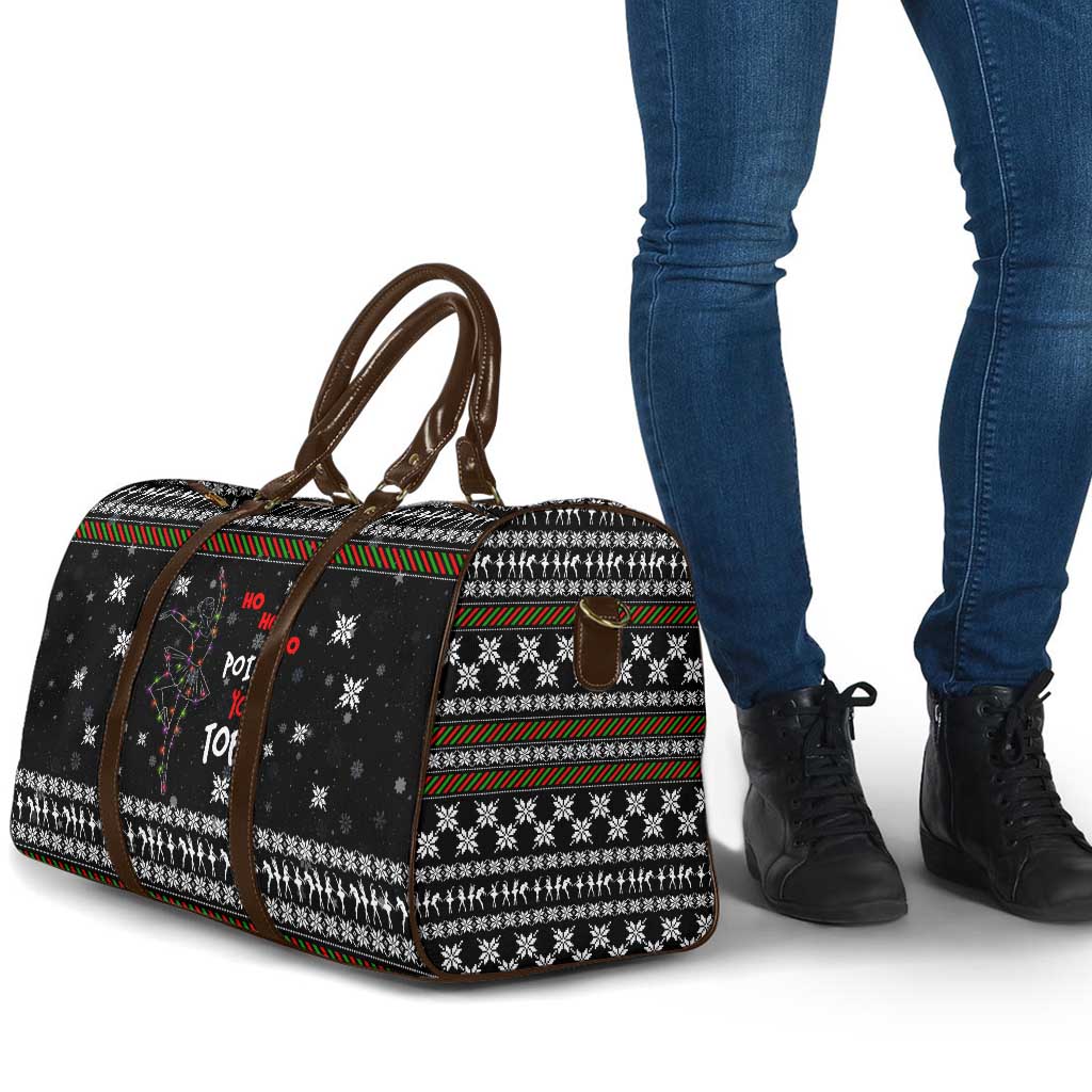 Ballet Pointe Christmas Design Travel Bag Xmas Holiday Patterns - Wonder Print Shop