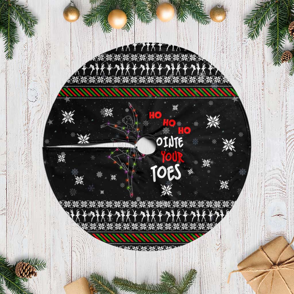 Ballet Pointe Christmas Design Tree Skirt Xmas Holiday Patterns - Wonder Print Shop