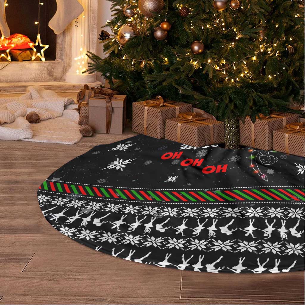 Ballet Pointe Christmas Design Tree Skirt Xmas Holiday Patterns - Wonder Print Shop
