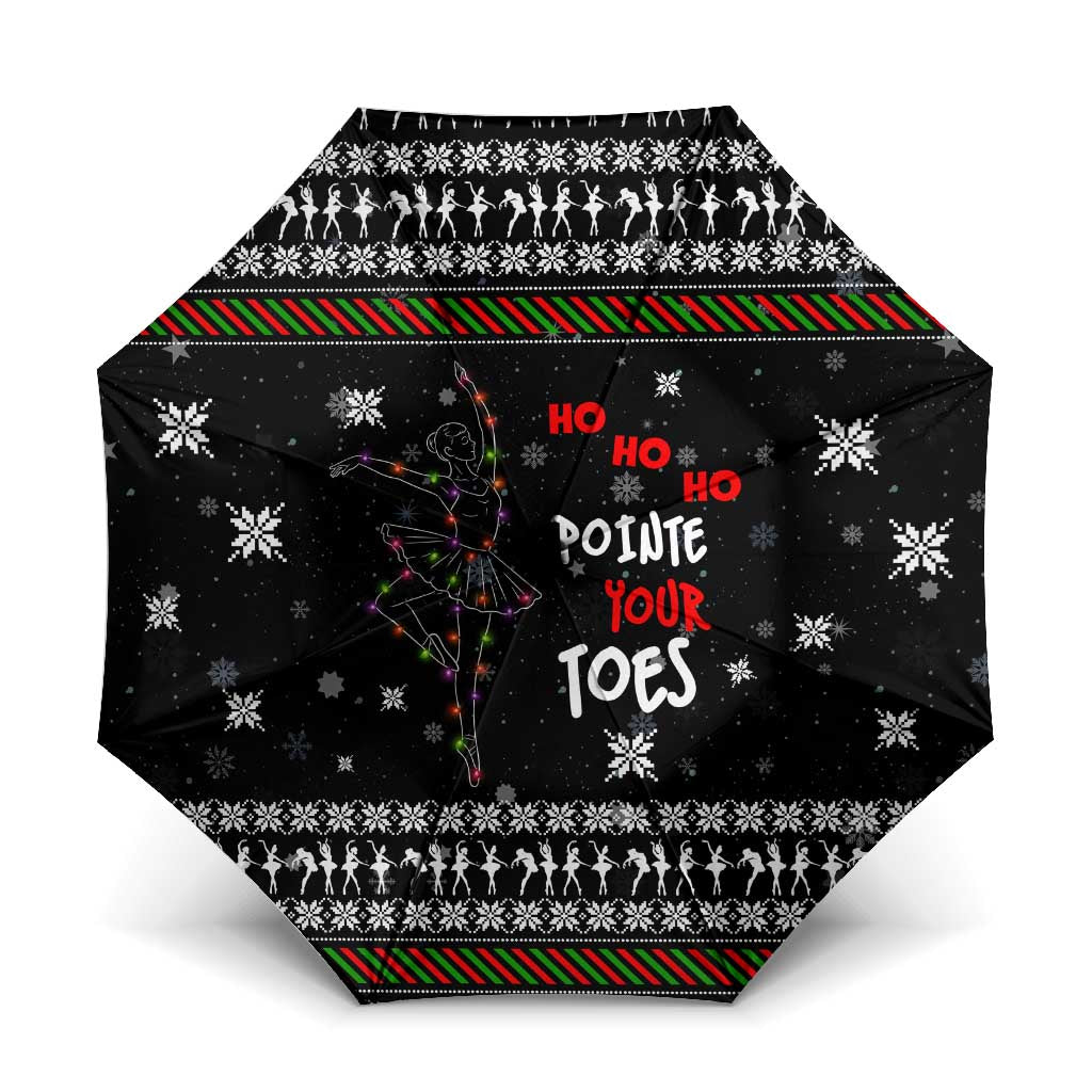 Ballet Pointe Christmas Design Umbrella Xmas Holiday Patterns - Wonder Print Shop