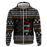 Ballet Pointe Christmas Design Zip Hoodie Xmas Holiday Patterns - Wonder Print Shop