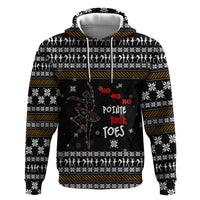 Ballet Pointe Christmas Design Zip Hoodie Xmas Holiday Patterns - Wonder Print Shop