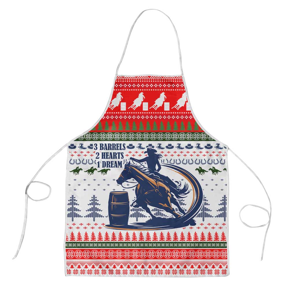 Barrel Racing Christmas Apron Xmas Holiday Patterns - Wonder Print Shop