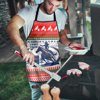 Barrel Racing Christmas Apron Xmas Holiday Patterns - Wonder Print Shop