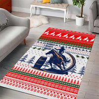Barrel Racing Christmas Area Rug Xmas Holiday Patterns - Wonder Print Shop