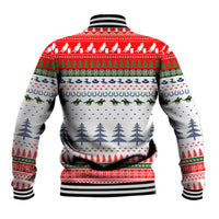 Barrel Racing Christmas Baseball Jacket Xmas Holiday Patterns - Wonder Print Shop