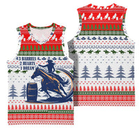 Barrel Racing Christmas Basketball Jersey Xmas Holiday Patterns - Wonder Print Shop