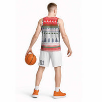 Barrel Racing Christmas Basketball Jersey Xmas Holiday Patterns - Wonder Print Shop