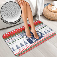 Barrel Racing Christmas Bathroom Set Xmas Holiday Patterns - Wonder Print Shop