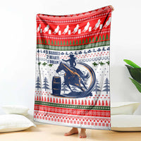 Barrel Racing Christmas Blanket Xmas Holiday Patterns - Wonder Print Shop