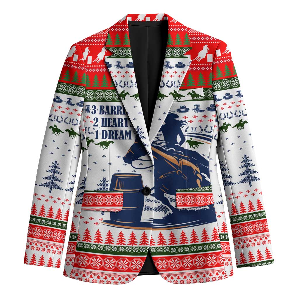 Barrel Racing Christmas Blazer Xmas Holiday Patterns - Wonder Print Shop