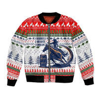 Barrel Racing Christmas Bomber Jacket Xmas Holiday Patterns - Wonder Print Shop