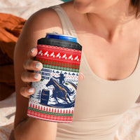 Barrel Racing Christmas 4 in 1 Can Cooler Tumbler Xmas Holiday Patterns - Wonder Print Shop