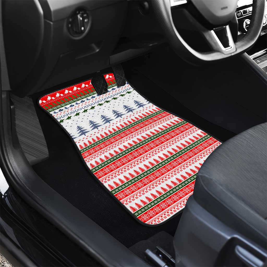 Barrel Racing Christmas Car Mats Xmas Holiday Patterns - Wonder Print Shop