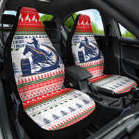 Barrel Racing Christmas Car Seat Cover Xmas Holiday Patterns - Wonder Print Shop