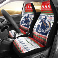 Barrel Racing Christmas Car Seat Cover Xmas Holiday Patterns - Wonder Print Shop