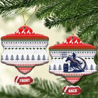 Barrel Racing Christmas Ceramic Ornament Xmas Holiday Patterns - Wonder Print Shop