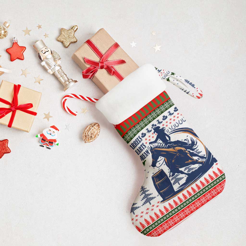 Barrel Racing Christmas Stocking Xmas Holiday Patterns - Wonder Print Shop