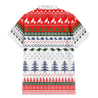 Barrel Racing Christmas Family Matching Mermaid Dress and Hawaiian Shirt Xmas Holiday Patterns - Wonder Print Shop