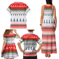 Barrel Racing Christmas Family Matching Tank Maxi Dress and Hawaiian Shirt Xmas Holiday Patterns - Wonder Print Shop