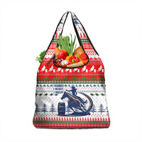 Barrel Racing Christmas Grocery Bag Xmas Holiday Patterns - Wonder Print Shop