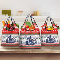 Barrel Racing Christmas Grocery Bag Xmas Holiday Patterns - Wonder Print Shop