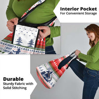 Barrel Racing Christmas Grocery Bag Xmas Holiday Patterns - Wonder Print Shop