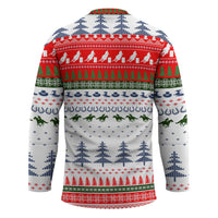 Barrel Racing Christmas Hockey Jersey Xmas Holiday Patterns - Wonder Print Shop