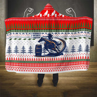Barrel Racing Christmas Hooded Blanket Xmas Holiday Patterns - Wonder Print Shop