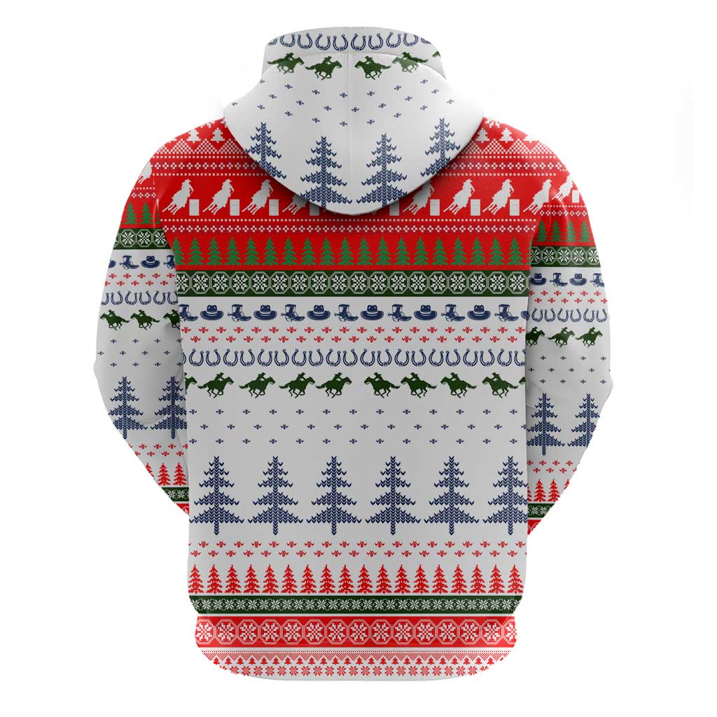 Barrel Racing Christmas Hoodie Xmas Holiday Patterns - Wonder Print Shop