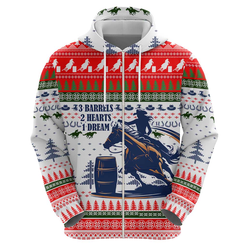 Barrel Racing Christmas Hoodie Xmas Holiday Patterns - Wonder Print Shop