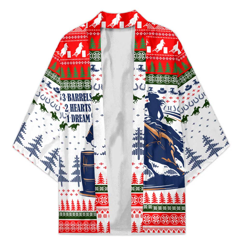 Barrel Racing Christmas Kimono Xmas Holiday Patterns - Wonder Print Shop