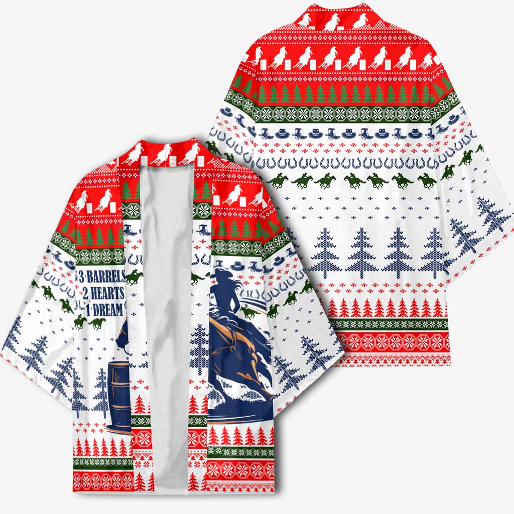 Barrel Racing Christmas Kimono Xmas Holiday Patterns - Wonder Print Shop