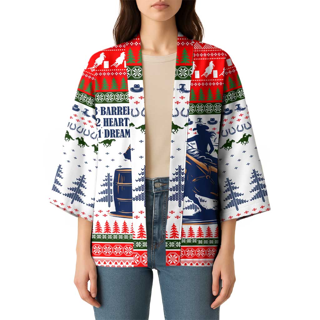 Barrel Racing Christmas Kimono Xmas Holiday Patterns - Wonder Print Shop