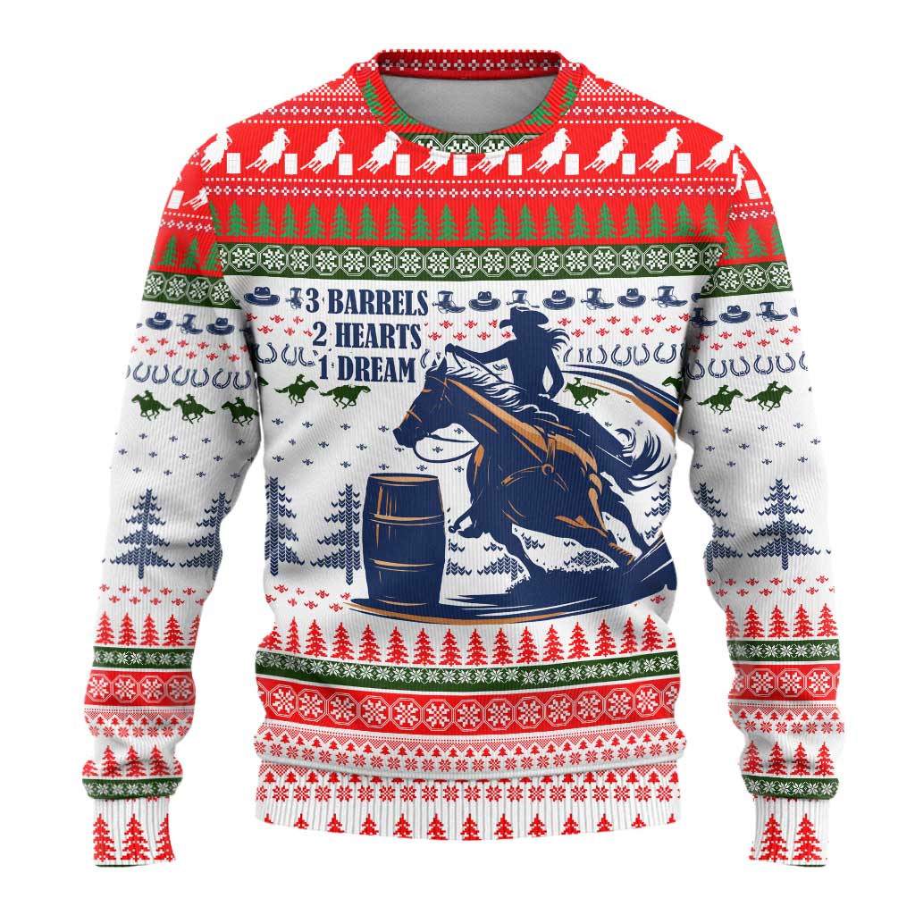 Barrel Racing Christmas Ugly Christmas Sweater Xmas Holiday Patterns - Wonder Print Shop