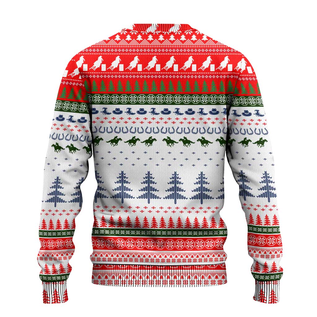 Barrel Racing Christmas Ugly Christmas Sweater Xmas Holiday Patterns - Wonder Print Shop