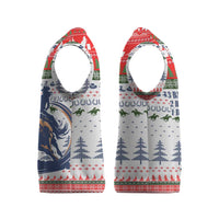 Barrel Racing Christmas Knitted V-Neck Vest Xmas Holiday Patterns - Wonder Print Shop