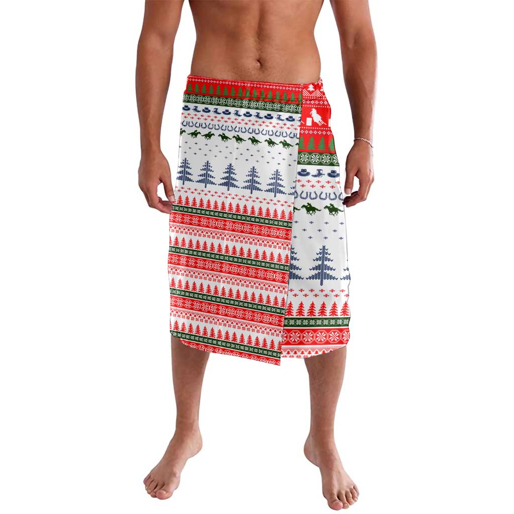 Barrel Racing Christmas Lavalava Xmas Holiday Patterns - Wonder Print Shop