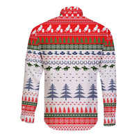Barrel Racing Christmas Long Sleeve Button Shirt Xmas Holiday Patterns - Wonder Print Shop
